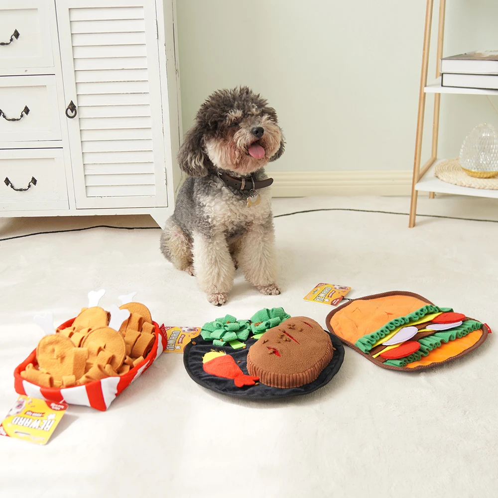 Manufacturer Wholesale Custom Logo Food Feeder Dog Snuffle Plush Toy