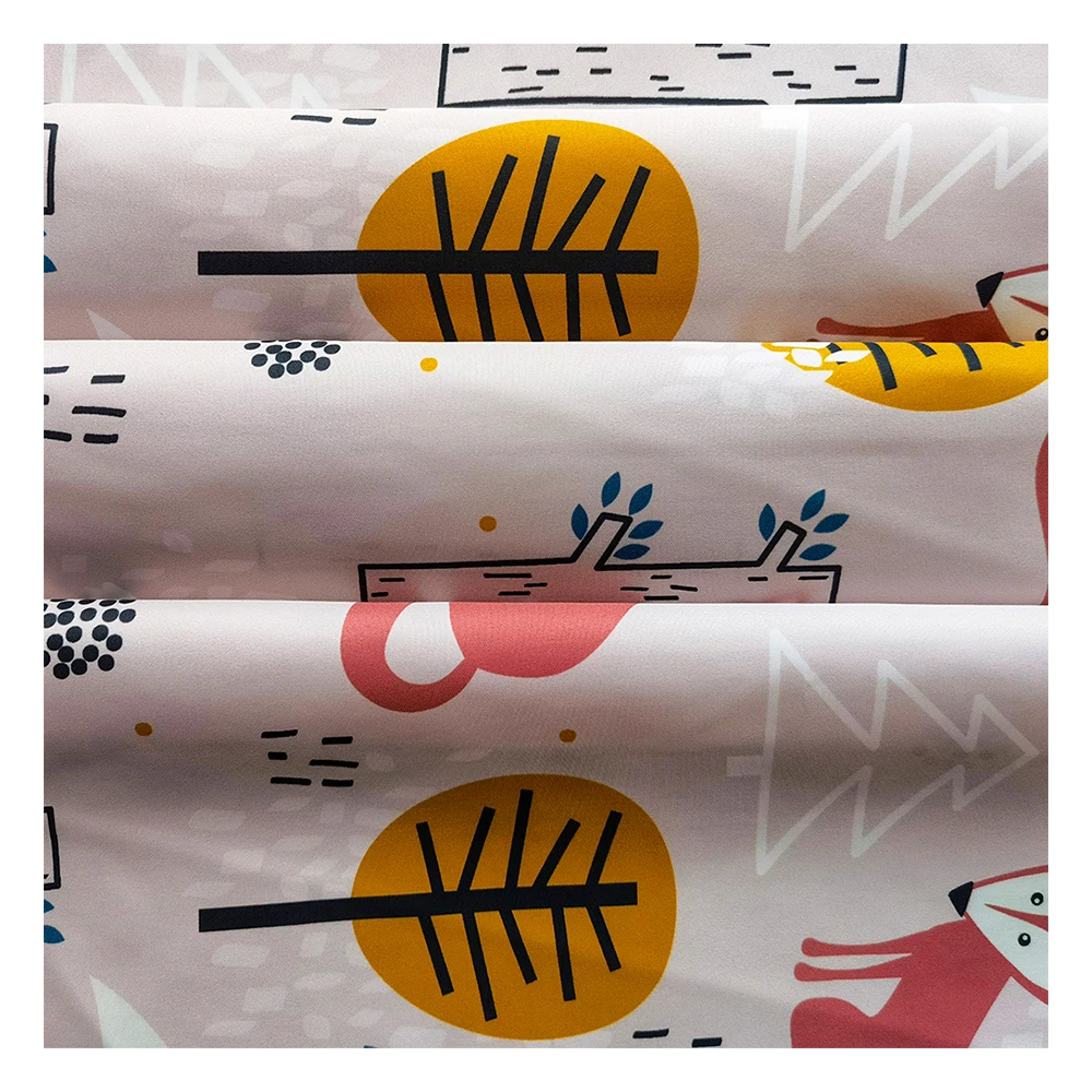 Цифровая печать 210t полиэстер Тафта детский нагрудник декоративная ткань зонтик ткань печатная полиэстер Тафта