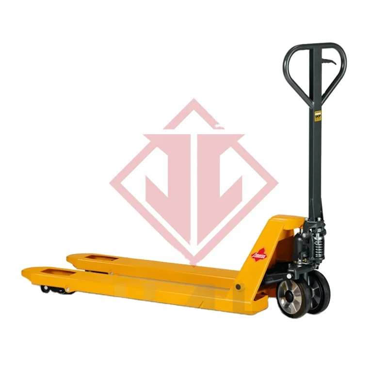 2 ton 3 ton 5 ton forklift manual hydraulic carrier, oil cylinder,  nylon wheel loading and unloading truck