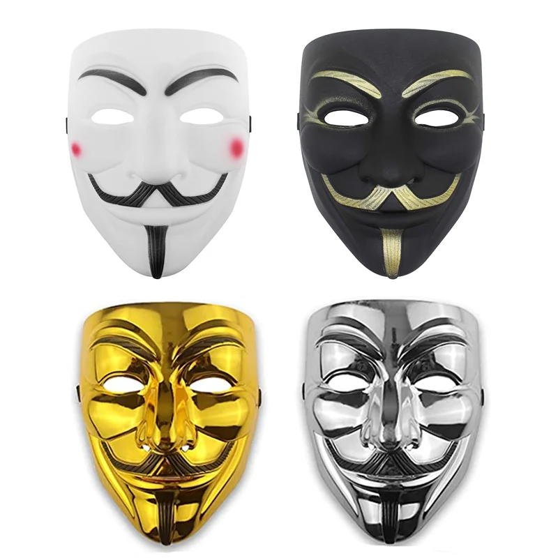 Halloween Decorations Halloween Cosplay Supplies Hacker Party Mask Vendetta Halloween Mask For Wholesale