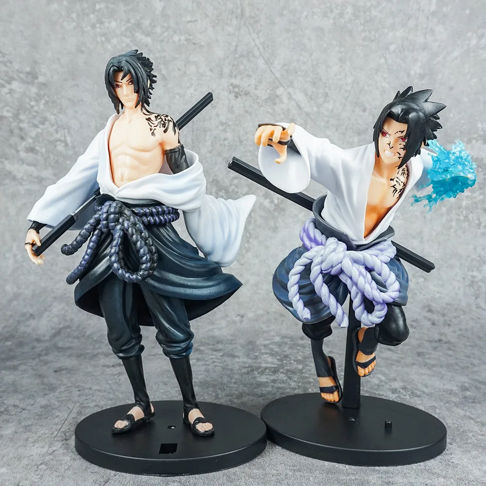 Hot-selling Anime Narutos Pvc Cartoon Ornaments Uchiha Sasuke Gaara Kakashi Action Figures for Kids