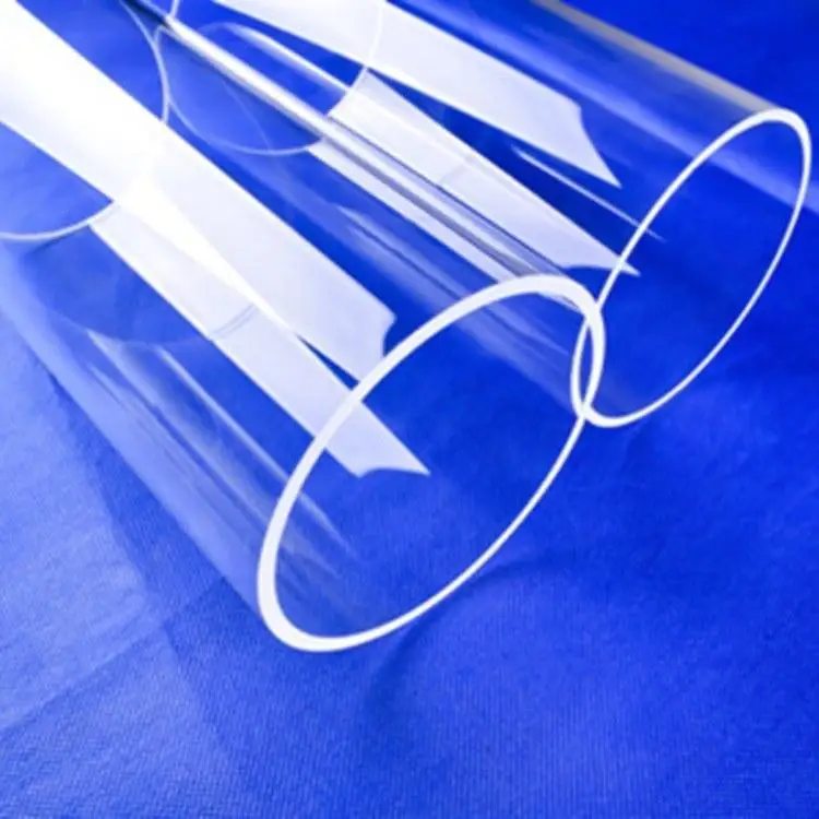 Customized transparent quartz cylinder quartz glass tube test tubes quartz glass