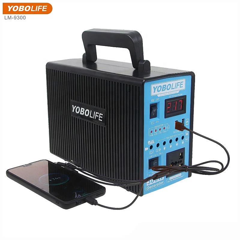 Portable Solar Lighting System Outdoor Multi-Device Power Bank AC Outlet for All Devices 240Wh 300Watt Solar Panels