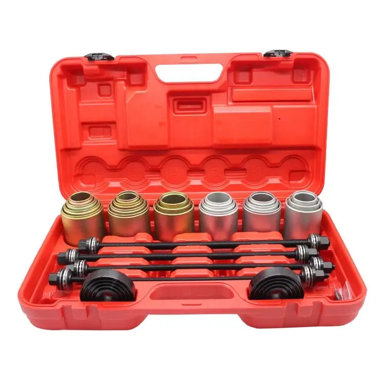 Universal Metal 27pcs Press and Pull Sleeve Kit Removal Install Bushes Bearings Tool Kit