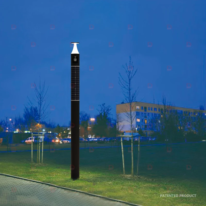 DAWN hot sale all in one solar lamp led street light outdoor 20w 40w 60w solar security light for garden street deck
