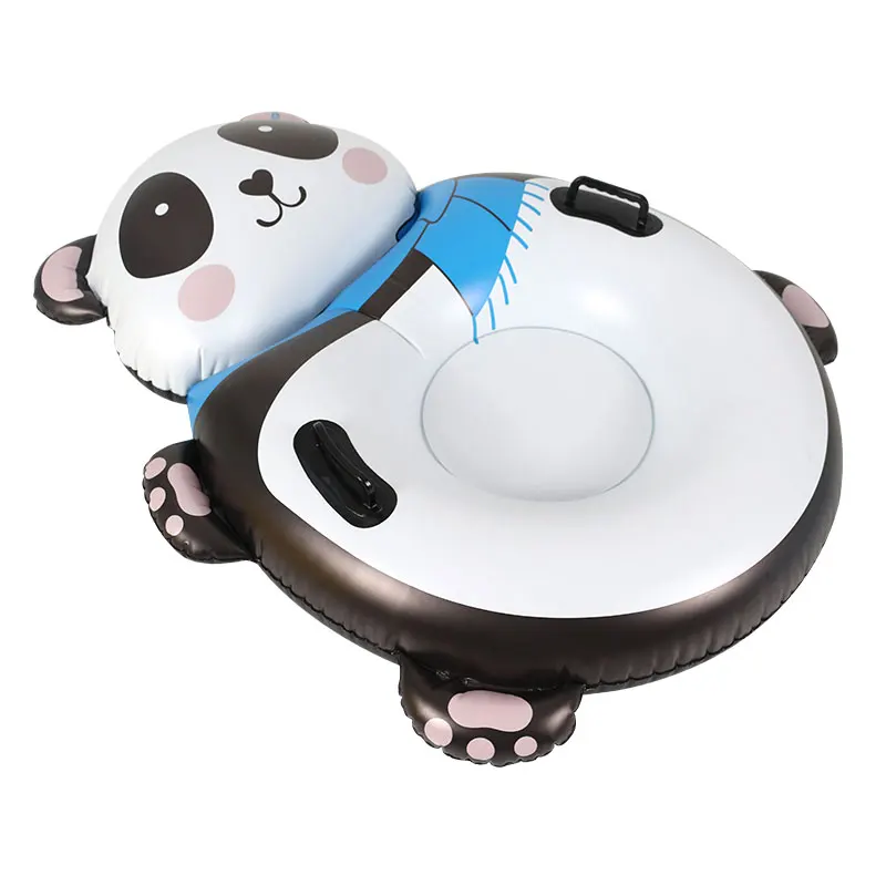 BSCI factory Cold resistant material Kids and adults in Winter outdoor game Inflatable Panda Snow Tube