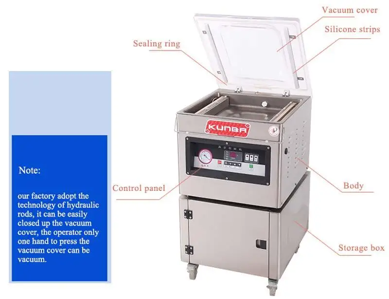 Table top economy food vacuum sealer meat packaging vacuum machine