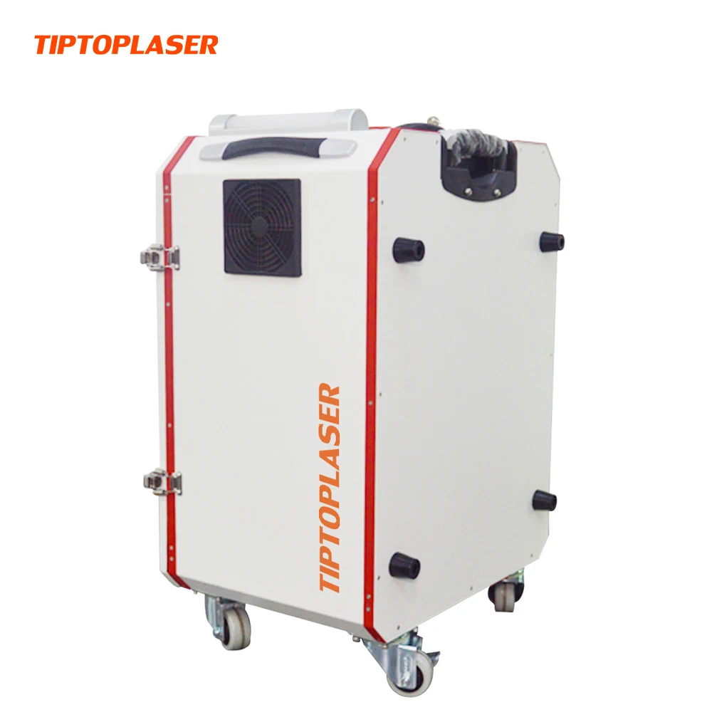 JINAN TIPTOPLASER mini portable laser cleaning machine 100W 200W portable 100w laser cleaning machine