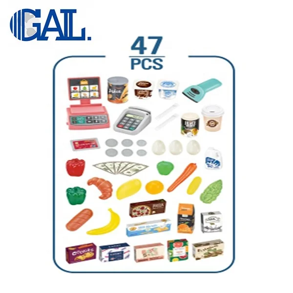 New Design indoor house children toy playhouse furniture kitchen supermarket toys GL569317/668-76