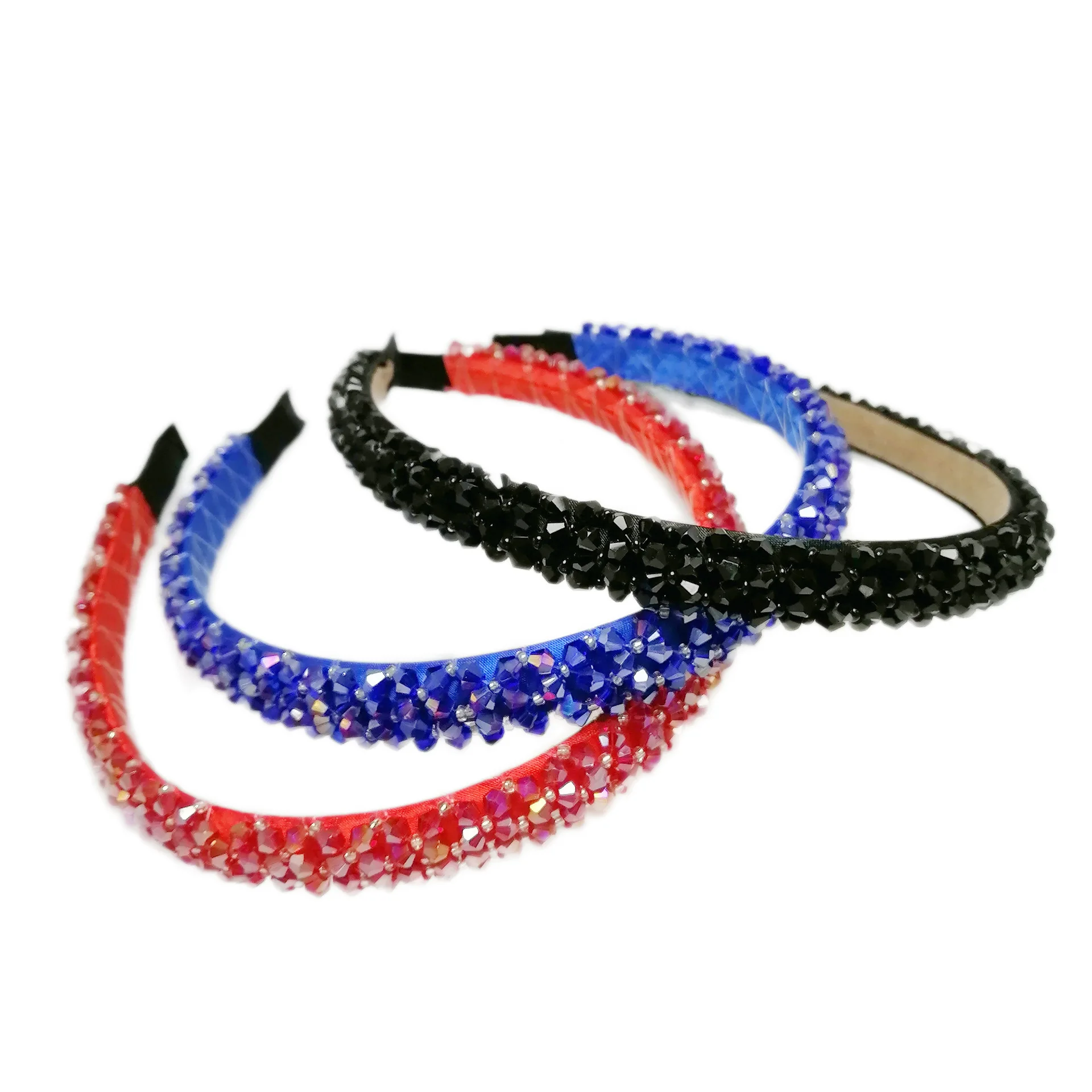 
Korean Simple Crystal Beaded Headb Hairb Hairpin Female East Gate Rhinestone Anti-slip Headb Press Hair Adult Hair Grotto Hair 