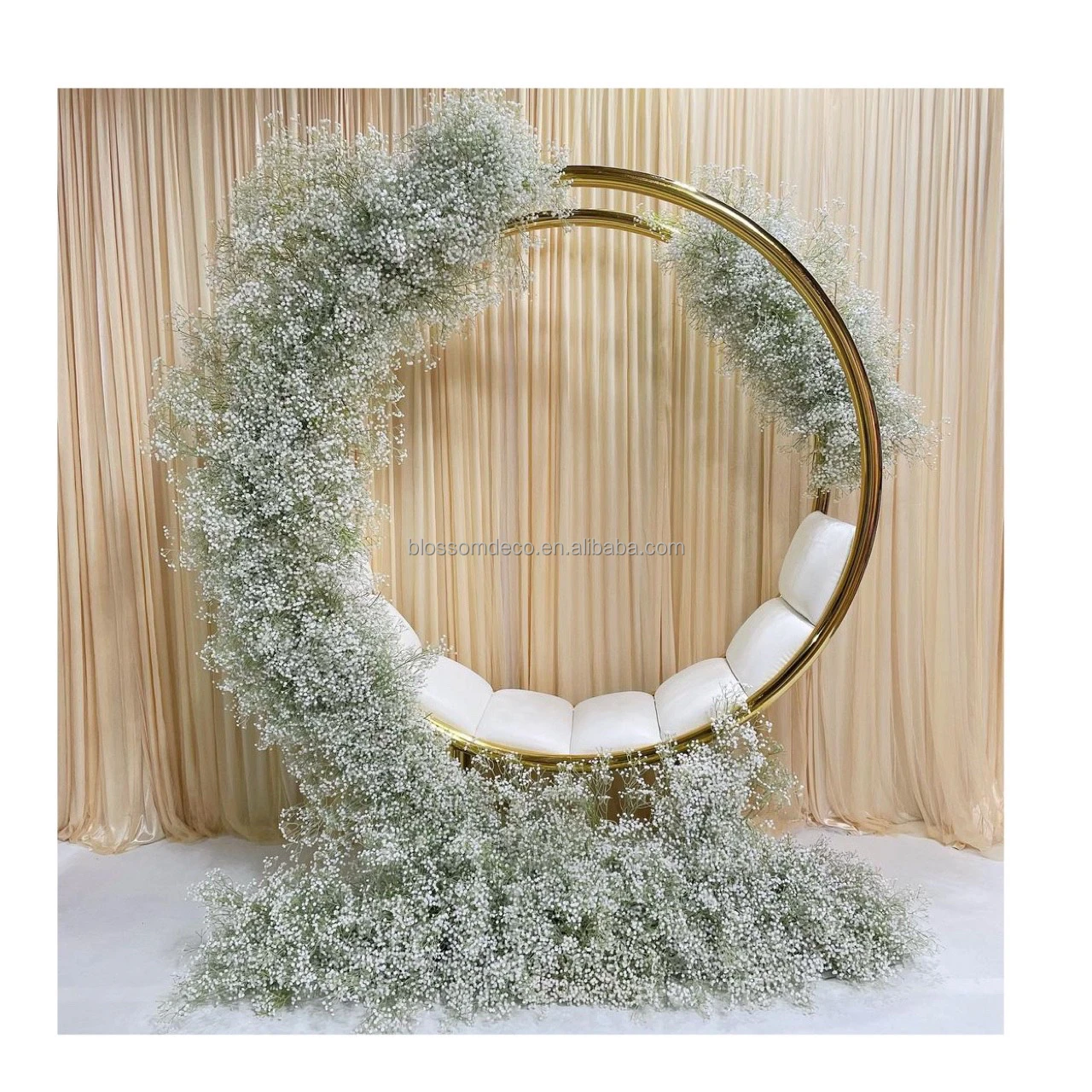 Gold Metal Frame Structure Sets Wedding Arch Backdrop for Wedding Event Party Backdrop Flower Decoration
