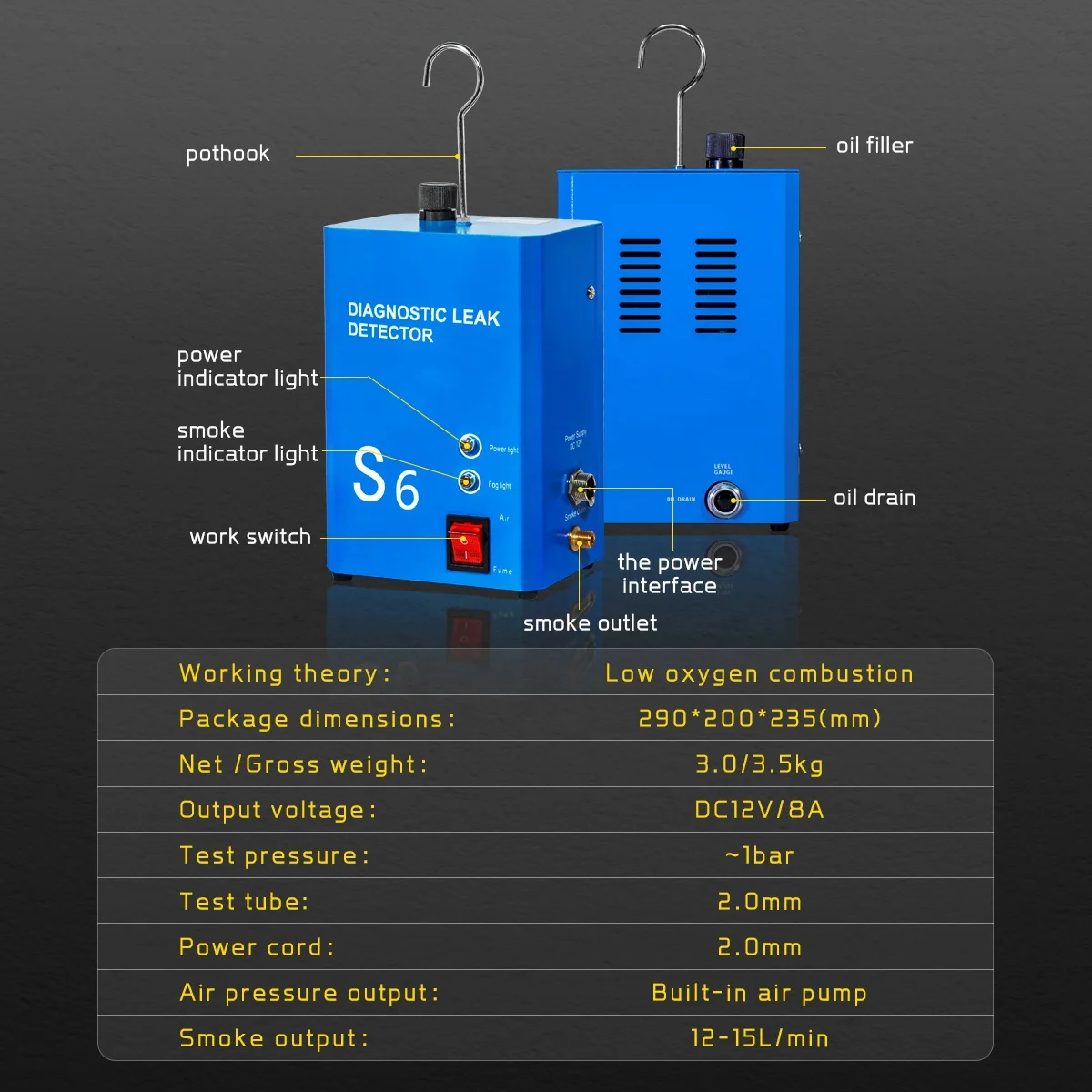 Sunmo Wholesale Car And Truck Diagnostic Tool Fault Diagnosis Device Car Smoke Leak Detector Tester