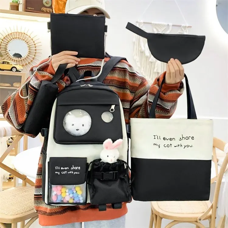 Schoolbag Female Primary School Students Grade 5 And Grade 6 Durable Dirt Resist Backpack School Bags