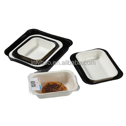 heat sealing ovenable factory price PET coated food cardboard paper packaging tray