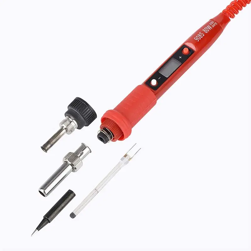 kit 110V 80W adjustable temperature LCD solder welding tools Ceramic heater soldering tips Desoldering
