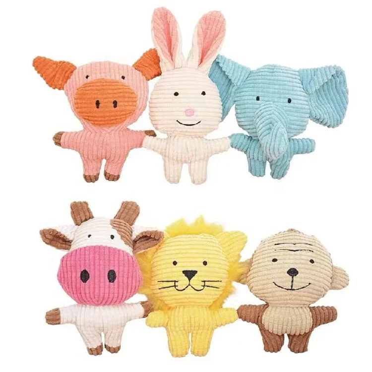 U-PETS Modern animal shape plush dog toy chew cleaning tooth dog pet toy