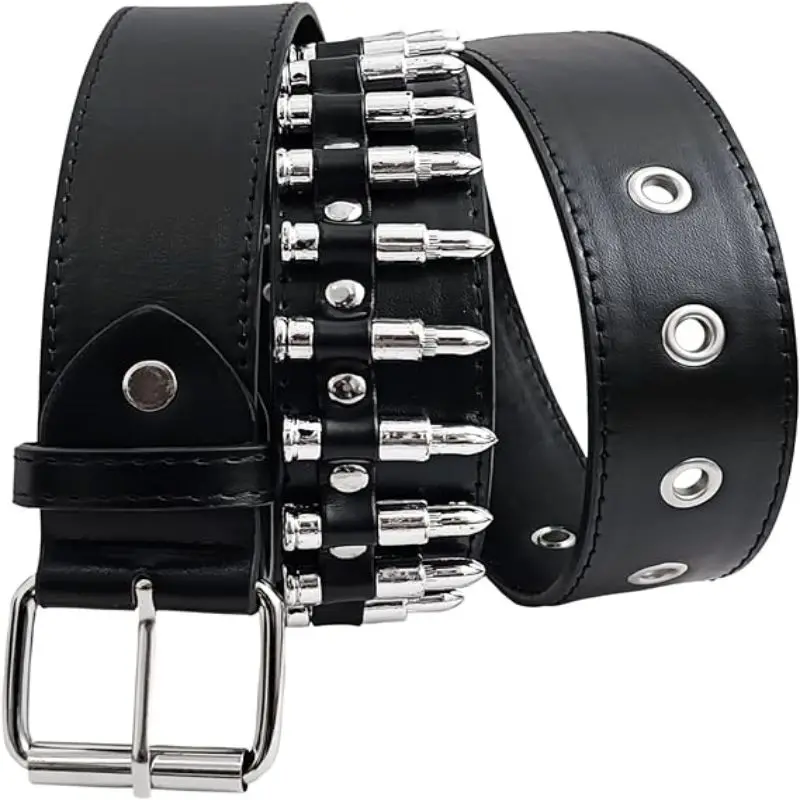 Unisex Punk Belt Y2K PU Leather Adjustable Body Decorative Belts Gothic Rock Wild Holiday Costume Gift