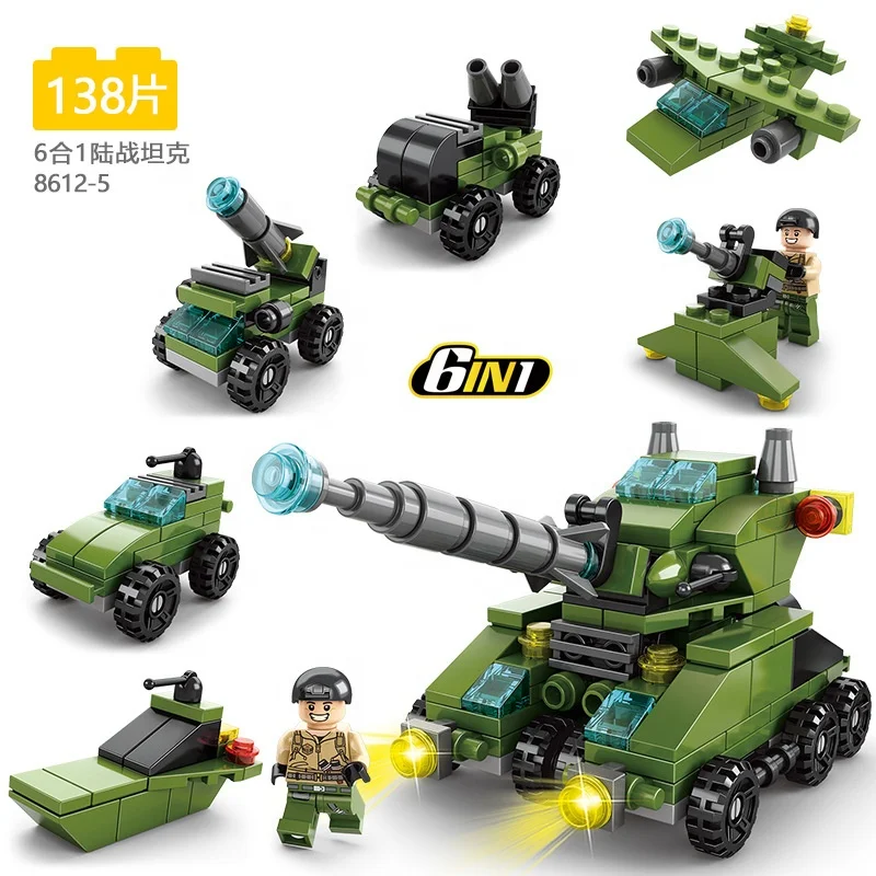Mini City Street View Girls Castle Shop Engineering Truck Car 6 in 1 Kids Building Blocks Sets Bricks Toys for Promotion Gifts