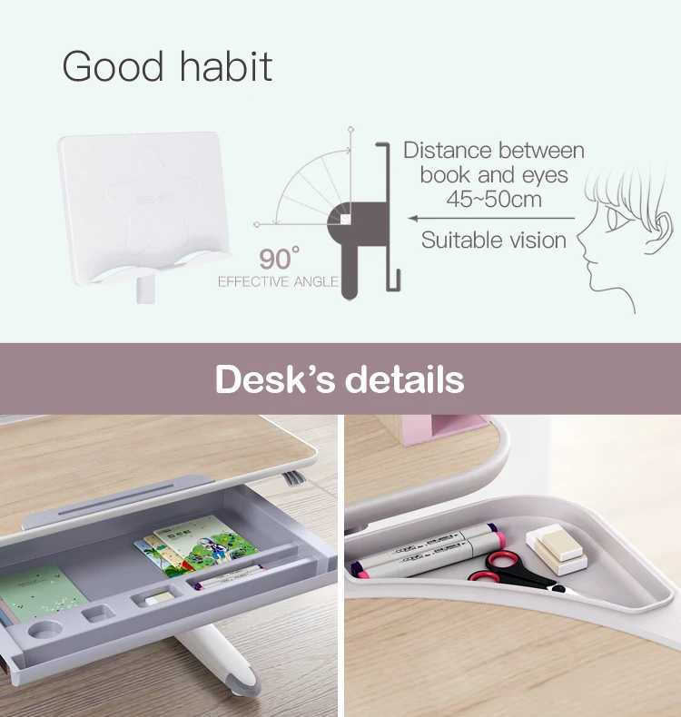 
L12 a popular design best present big promotion student chair table study table for kids 