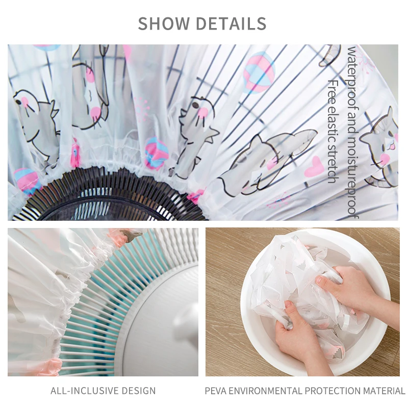 Fan Cover to protect from dust Natural fabric Polyester dustproof Fan cover