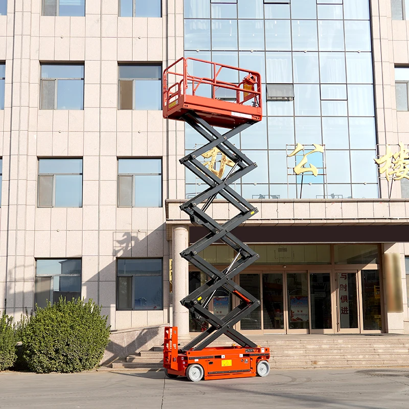 High-Altitude Work Platform Construction Elevator Self-Propelled Electric Elevator Hydraulic Small Mobile Scissors Lift
