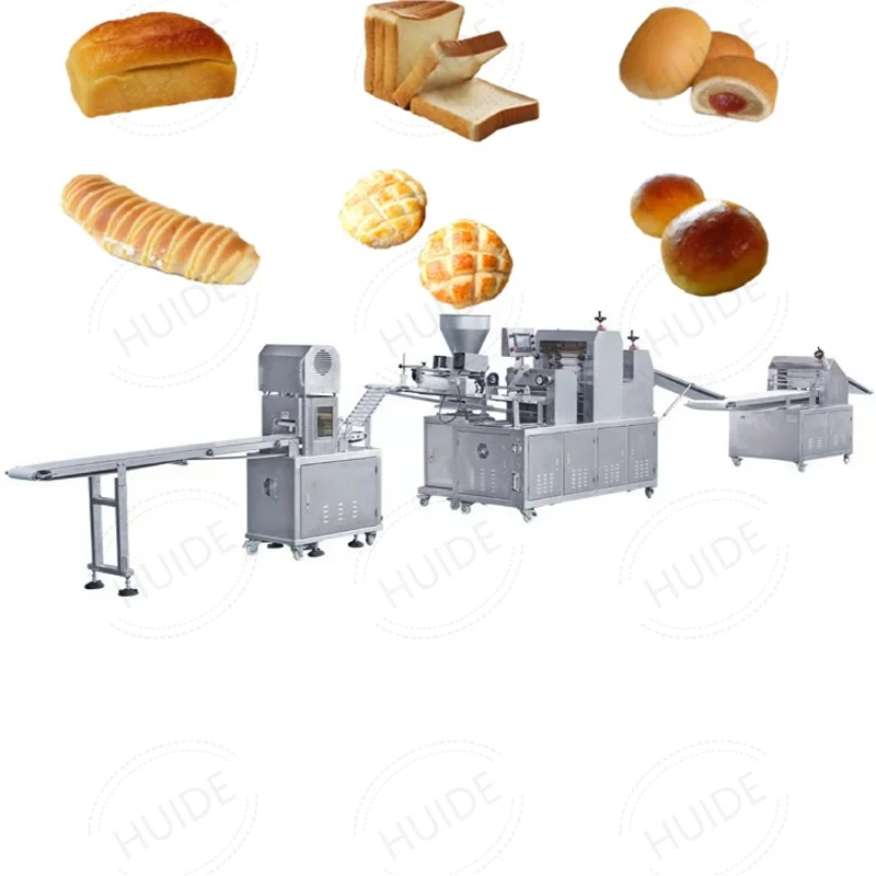 Huide industrial toast loaf bread making machine automatic bread baking production line