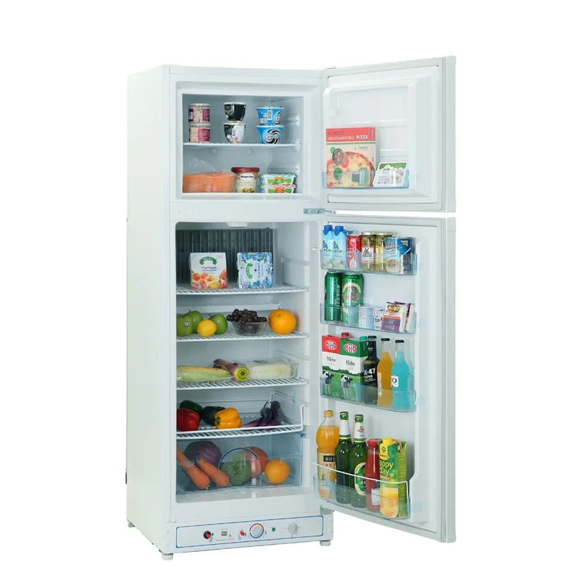 174L Double Door Natural Gas Propane Gas Powered Refrigerator Fridge