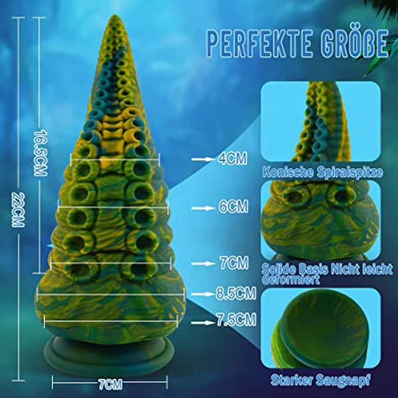 Alien Monster Huge Lesbian Artificial Penis Octopus Silicone Adult Anal Plug Sex Toys Tentacle Dildo for Female