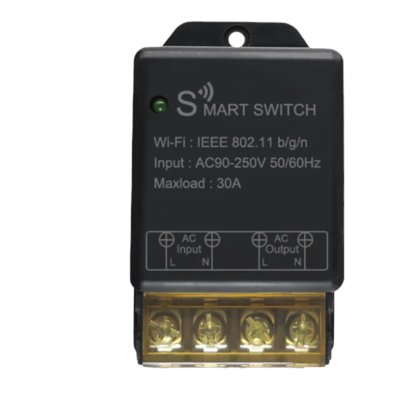 30A Ewelink APP 1CH WiFi High Power 1 Channel Switch Module,AC 110V 220V Input Wireless Relay,2.4Ghz Remote Control Smart Home