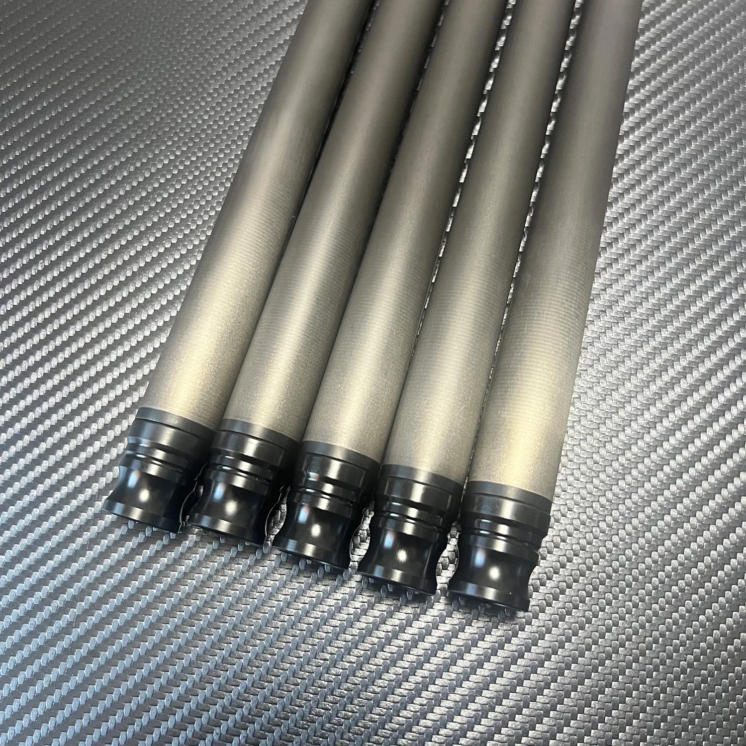 High level 12.2mm 12.4mm 12.5mm superior black  billiards cue stick snooker carbon fiber pool cue shaft