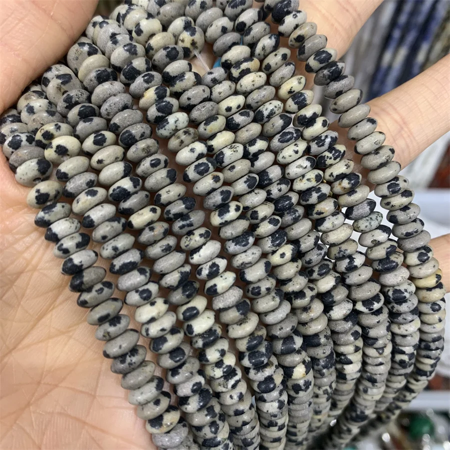 3*6mm Rondelle Stone Beads Natural Gemstone Spacer Diy Necklace Loose Abacus Natural Heishi Stone Beads