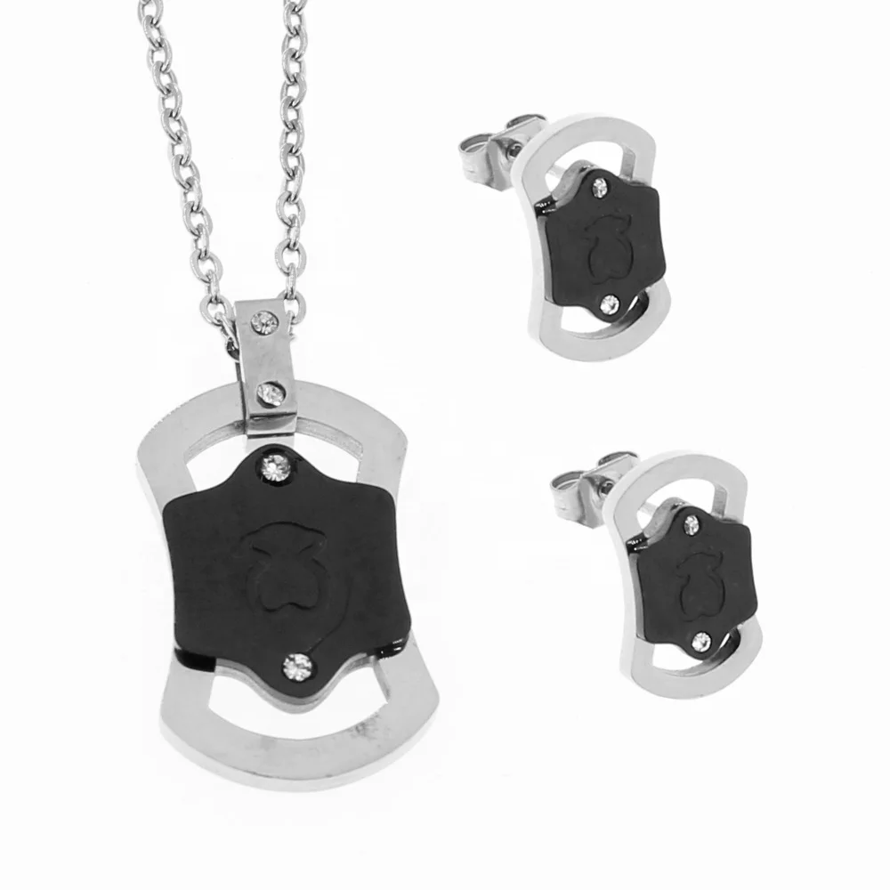 
Cute animal Shaped Stainless Steel Jewelry Set Latest Design Jewelry Wholesale Jewelry Made In China guangzhou 