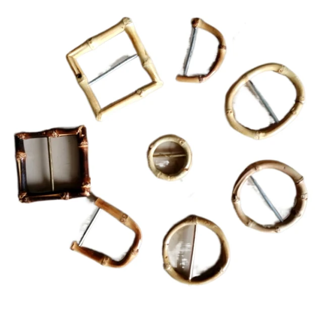 Новый дизайн пряжка для ремня из бамбука женщин на