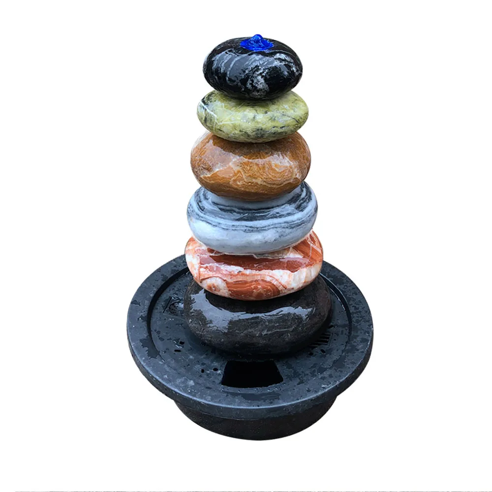 factory hand carved artist sculpture small home garden marble pebble water fountain