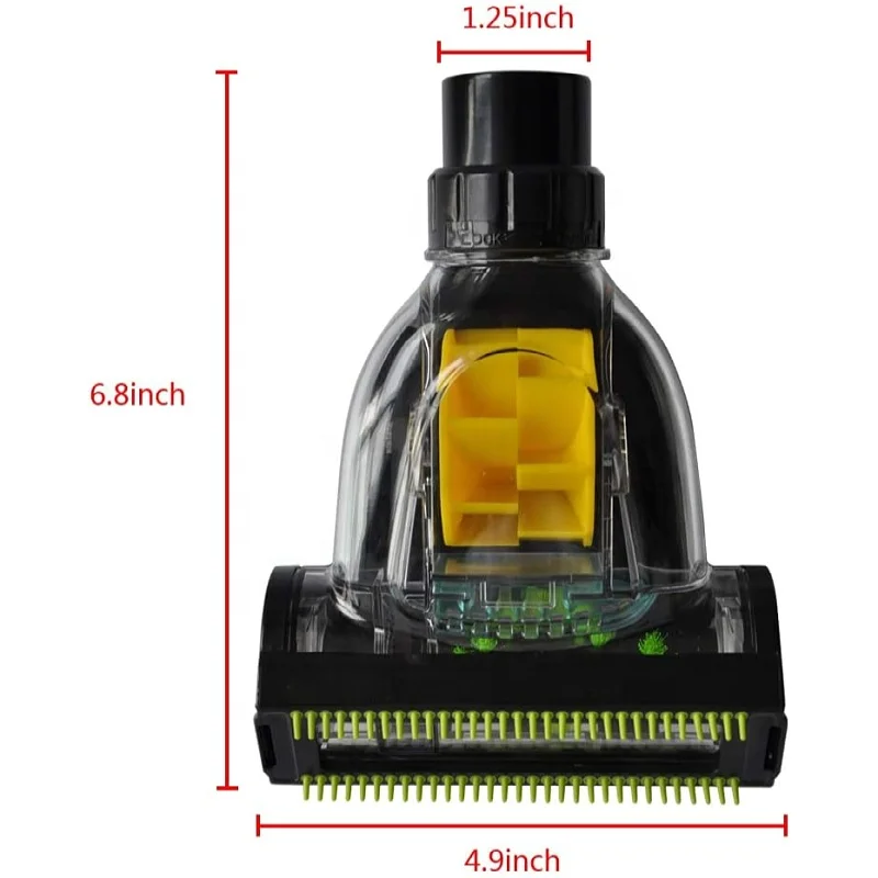 Mini Turbo Floor Brush Bed Clean Crevices Tool for Universal 32mm 1.25inch Vacuum Cleaner floor Brush Accessory