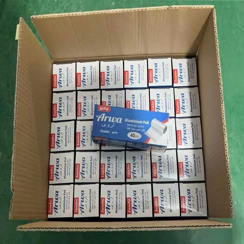 UAE Hot Selling Aluminum Foil 12 Micron 15 Micron 18 Micron Household Aluminum Foil 8011