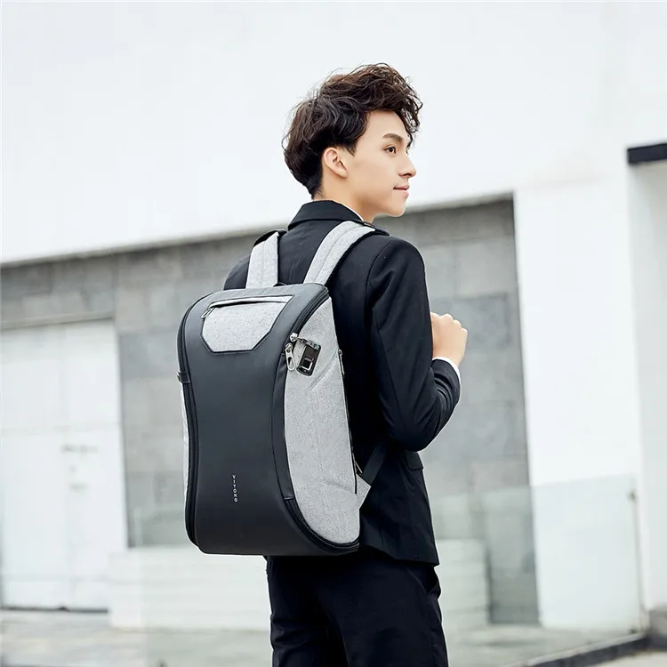 
Custom oem personal label fingerprint lock antitheft laptop safety backpack with lock 