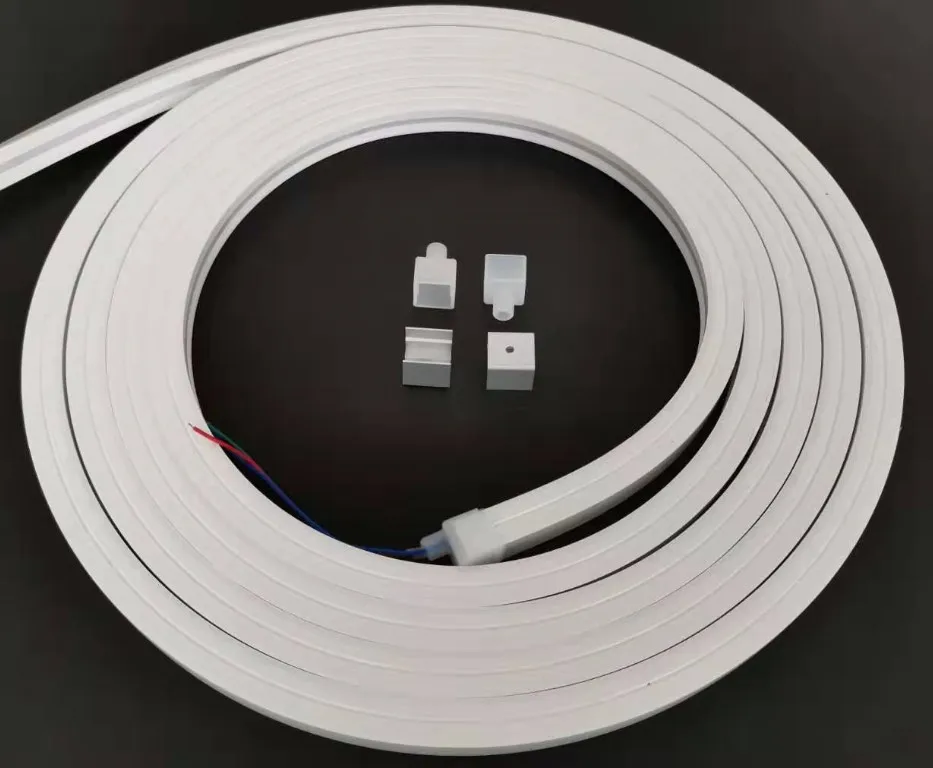 16x16 mm Dots -Free RGB 5050 24V Waterproof Flex Silicone LED Neon Strip Light