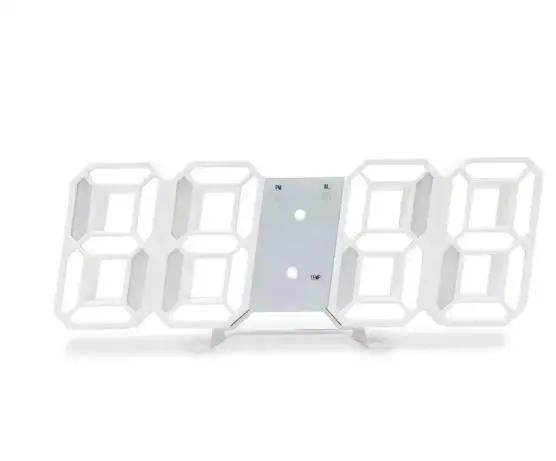 3D LED Digital Clock Luminous Fashion Wall Clock Multifunctional Creative USB Plug in Electronic Clock