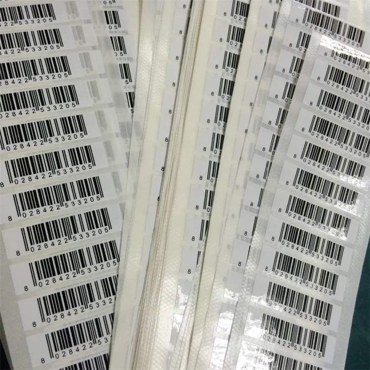 
Wholesale Custom Self-adhesive bar code sticker roll 