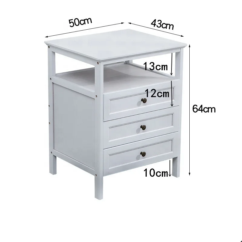 2021 Small Size Nightstand bamboo Bedroom Furniture Bedside Table Bamboo Bed Side Table