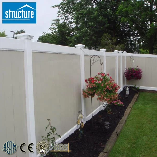 Горячие новые конструкции пластиковые панели забора конфиденциальности для