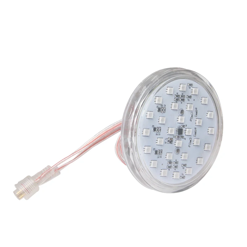DC24V Pre-programmed 5050smd Rgb Tubo Pixel Led Outdoor Chameleon Lunapark Lighting Fixtures