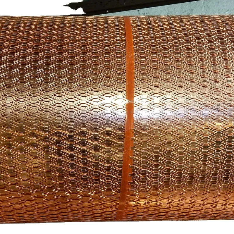Good Ventilation Copper/Brass material expanded metal Mesh