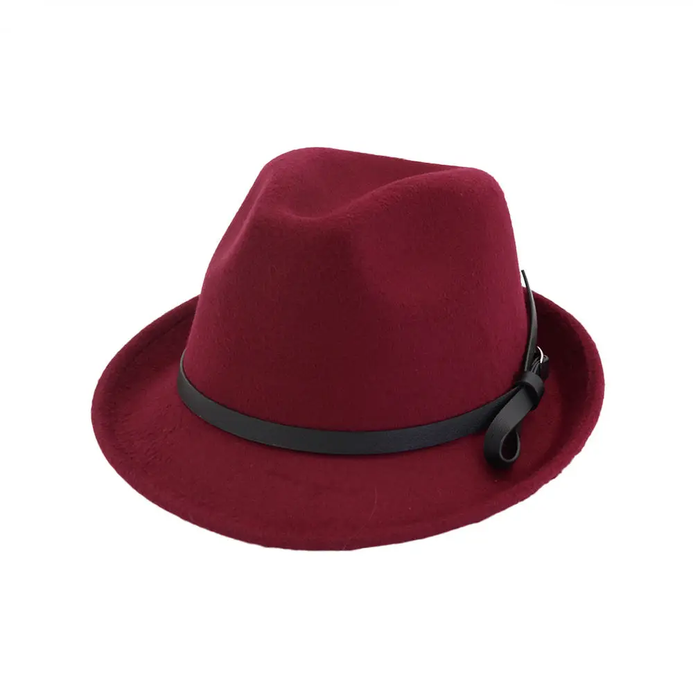2022 Fedora hats Women Wholesale Felt Fedora Hats For Men two tone hat different color brim fedora