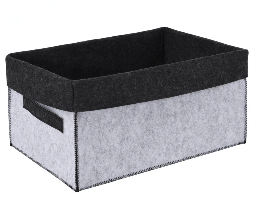 2024factory custom sell  eco friendly soft wool felt desktop newspaper/magazine/sundry  storage box/bin