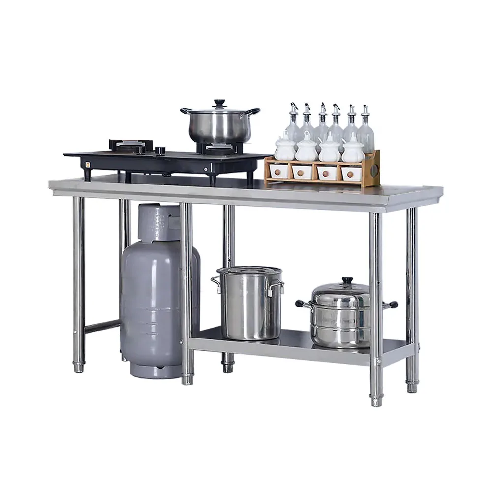 Рабочий стол из нержавеющей стали с открытым основанием для бензобака в качестве гостиничных и ресторанных принадлежностей