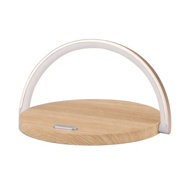 SUNLINE 10w foldable night light LED  Wireless Charger Night Light LED Desk Ring Light Lamp Wireless Charger