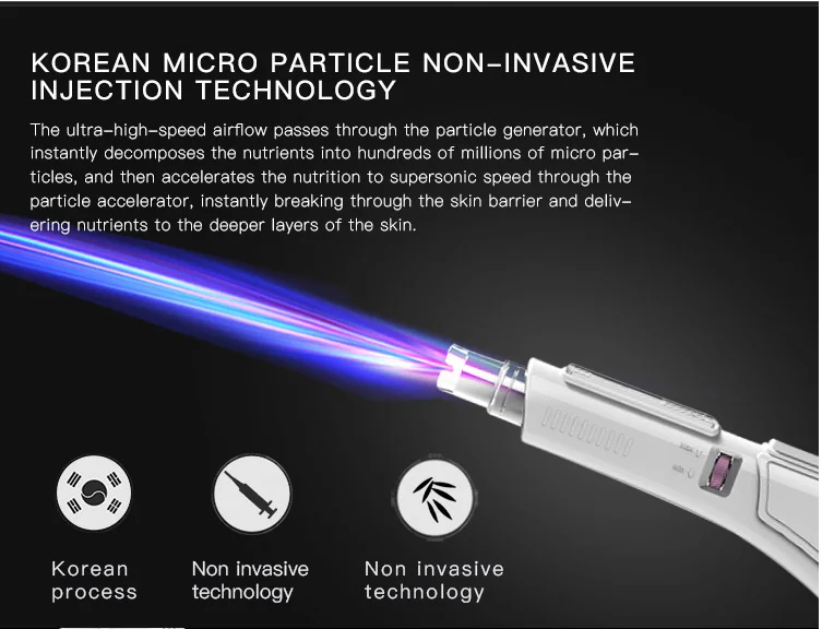 Оптовая продажа с завода, корейский суперзвуковой микроочиститель с двумя ручками, пополняющий водяной аппарат для салона красоты