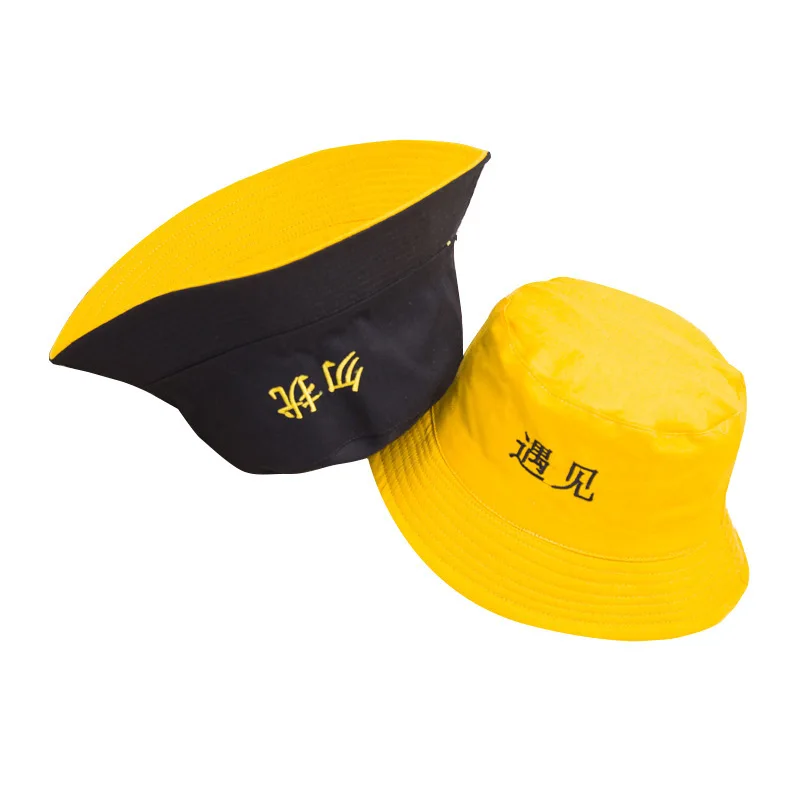 Customized Wholesale Bucket Hats 2D Embroidered Logo Cotton Fisherman Caps Custom Logo Bulk Bucket Hat for Women Men